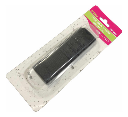 Extensión De Brasier Sostén Elástico Suave Negro 3cm 30mm