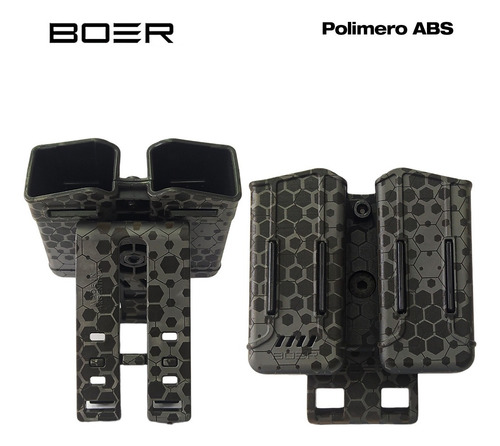 Funda Pistolera Boer Glock Porta Cargador Doble Universal