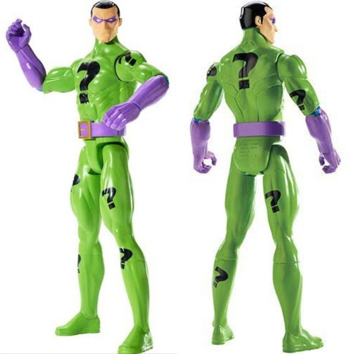Boneco Charada/the Riddler Liga Da Justiça Mattel 30cm. (Usado)