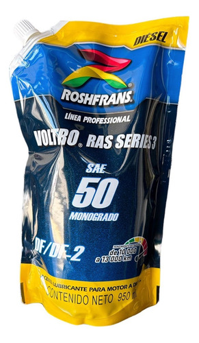 Aceite Roshfrans Sae 50 Monogrado Voltro Ras Series 3 950 Ml