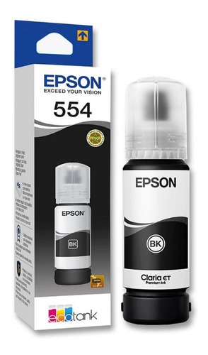 Botella Tinta Original Epson Ecotank L8180 Negra T554120