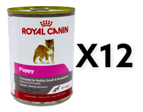 Paquete De 12 Latas De 385 G Royal Canin Puppy Todos Los Tam