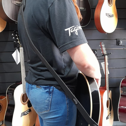 Imagem 4 de 4 de Correia Alça Basso Vintage Vt Couro Slash Violão Guitar Bass