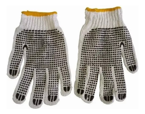 Guantes Jardineria De Hilo Con Punto X 12 Pares - Lnf