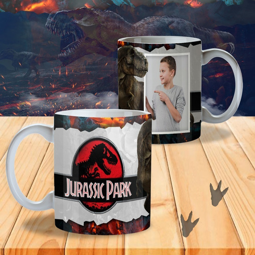  Plantillas Sublimación Tazas - Jurassic Park