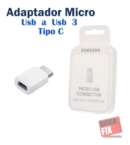 Adaptador  Micro Usb A Usb 3 Tipo C  Samsung  Ee-gn930