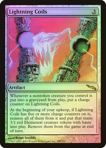 Magic Mtg Lightning Coils - Mirrodin (foil)