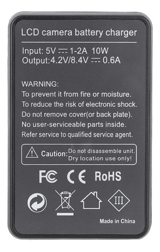 Batería Lcd Seivi, Cámara Sin Espejo, Pantalla Única, Usb