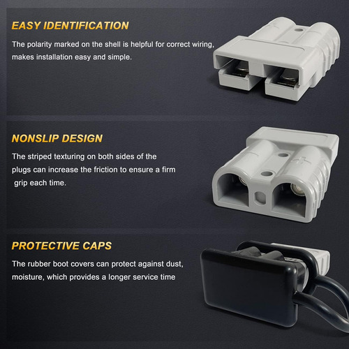 Batería De 6-10, Conector Rápido 50a 12-36v, Batería De Des