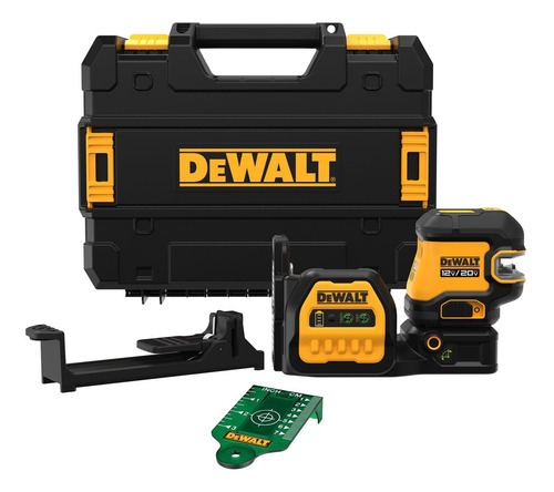 Nivel Laser 5 Puntos Dewalt Cruzada Verde +kit Dcle34520gb-a