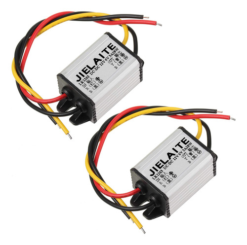 2 Convertidores De Corriente Para Automovil De 12 V A Cc 6 V