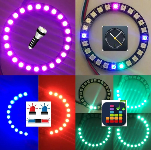 Kit Esp8266 Compatible Con Arduino Led, Rgb, 24 Bits, Ws2812