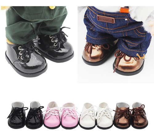 Adorables Zapatos De Muñeca De Felpa Con Diseño De Rosa