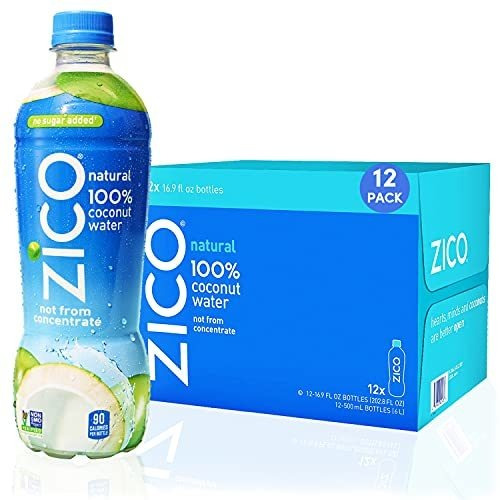 Zico Natural 100% Bebida Del Agua Del Coco, Sin Azúcar Añadi