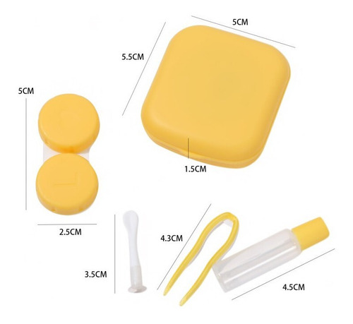 Imagen 2 de 2 de Estuche Pupilentes Lentes De Contacto Accesorios Kit Viaje