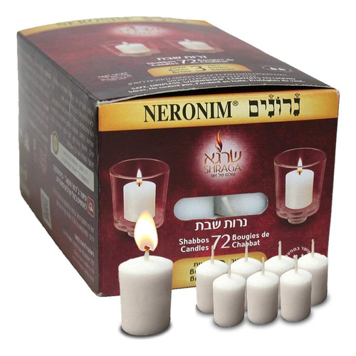 Velas De 6 Horas Neronim Paquete De 72