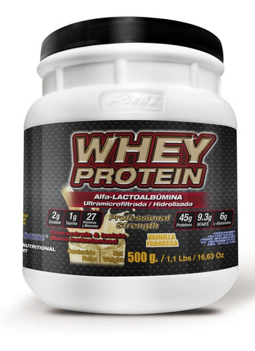 Proteína Whey Protein 500 Gr F&nt 4 Sabores 45g Gca