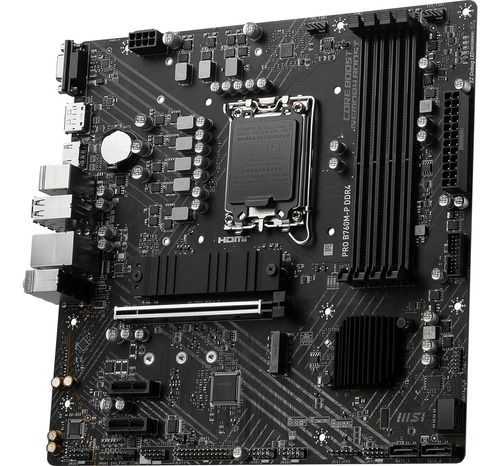 Tarjeta Madre Msi Micro-atx Pro B760m-p Ddr4, S-1700 128gb