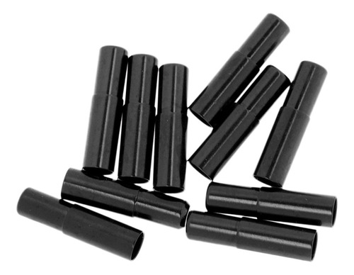 10pcs Tapas De Extremo De Protección De Tubería 4 Mm Negro