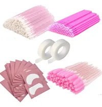Comprar 100 Pads 100 Escovinhas 100 Aplicador 100 Microbrush Cílios