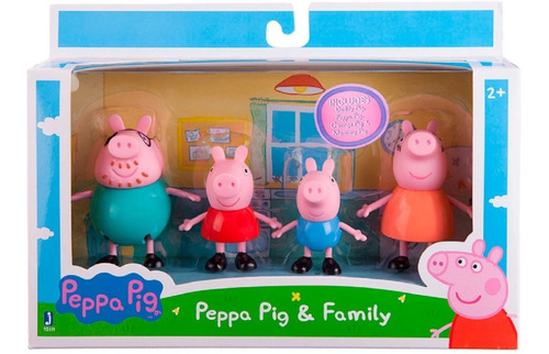 Peppa Pack Familia Peppa Pig Original Figuras X 4