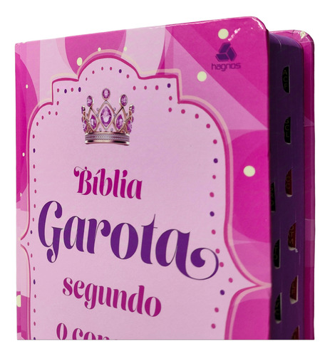 Biblia Da Garota Segundo O Coração De Deus Nova Viva Capa Dura Felicidade Com Letra Grande E Indice Lateral
