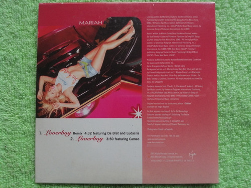 Eam Cd Single Mariah Carey Loverboy 2001 + Remix Ludacris