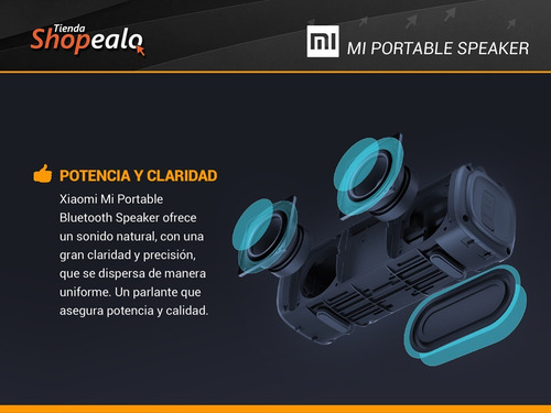 Imagen 4 de 8 de Parlante Xiaomi Mi Portable Bluetooth Speaker Blue Cuota -*