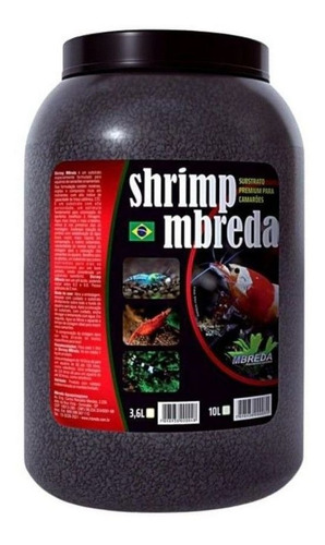 Substrato Shrimp Mbreda Para Camarão 3,6 Litros Mbreda