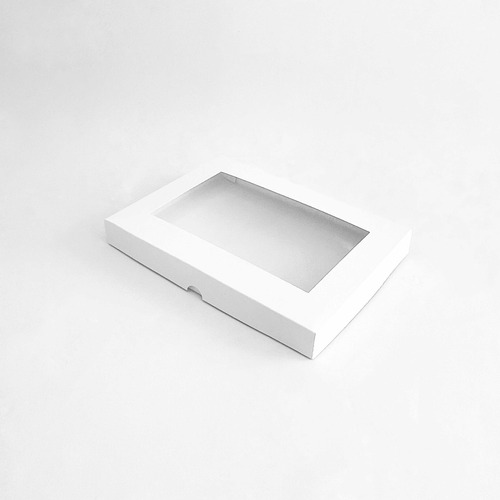 Pack 10 Cajas Para 12 Alfajores 26x19x3cm Con Visor/ventana