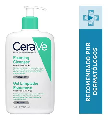  Limpiador facial espumoso, 16 onzas de CeraVe : Belleza y  Cuidado Personal