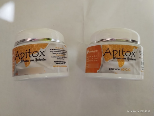 Crema Con Apitoxina-pack X 2 Potes De 60cc-vida Natural