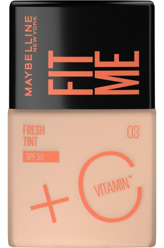 Base Maybelline Fit Me Fresh T Spf 50. Tono 03