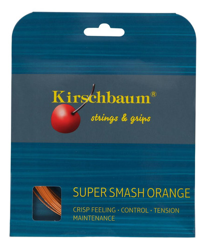 Cuerda única Kirschbaum Super Smash Orange, 16 l, 1,28 mm