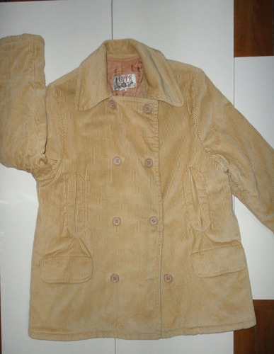 Abrigo De Corduroy Camel Puppe Talla 12