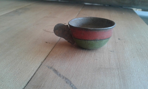 Taza De Lata, Jugete Antiguo Mide 2 Cm. De Alto