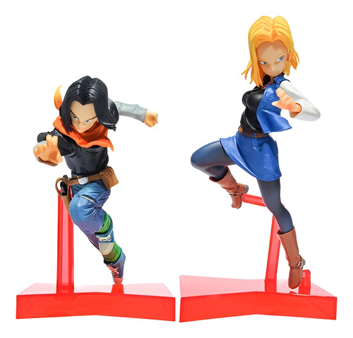 Figura Dragon Ball Z Androide Numero 17 Y Androide Numero 18