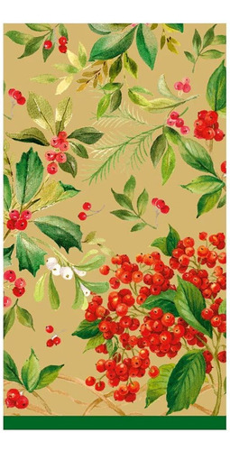 Holly Chintz - Servilletas Doradas Para Invitados, 15 Por Pa