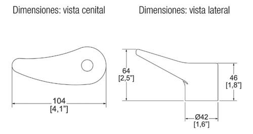 Juego De Manerales Grandes Primma Helvex Modelo C-67 Cromo