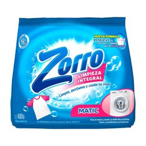Jabón En Polvo Zorro Matic 400g