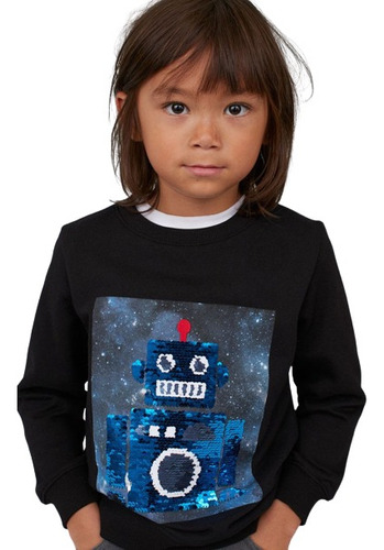 Buzo Niño H&m Robot Algodón