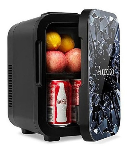 Minirefrigerador Personal Auxko Burst Negro De 6 Litros8 La 