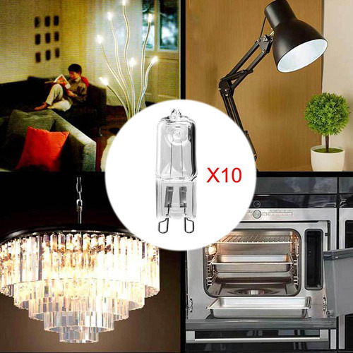 10 Bombillas Halógenas De 60 W G9 For Hornos De Microondas