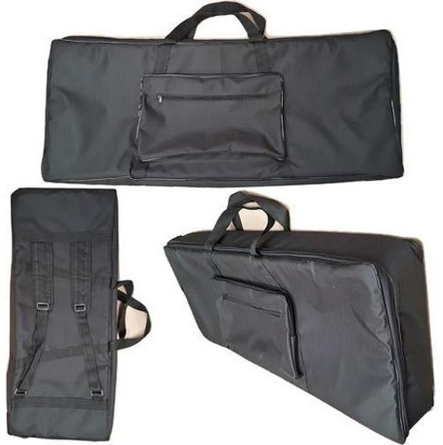 Capa Bag Master Luxo Para Teclado Korg Pa500 Nylon Preto