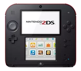 Nintendo 3DS 2DS Standard cor vermelho e preto