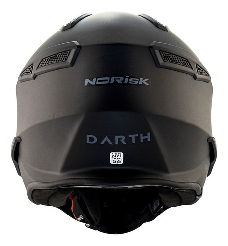 Imagem 9 de 10 de Capacete Norisk Darth Fs726x Preto Fosco Fosco 4 Em 1