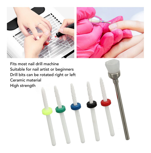 Juego De Brocas Para Limas De Uñas, Juego De 6 Brocas Para U