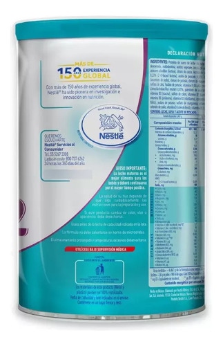 Nestle Nan Optipro 2 Fórmula Para Bebé 2 Pzas De 1.2 Kg