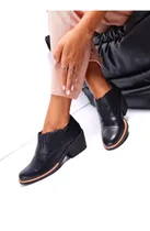 Comprar Botinetas Zapatos Mujer Taco Foliado Elegantes Vestir Botas 
