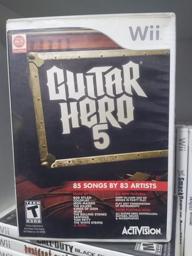 Guitar Hero 5 Para Wii Y Wiiu, Rockband Gh Con Manual 